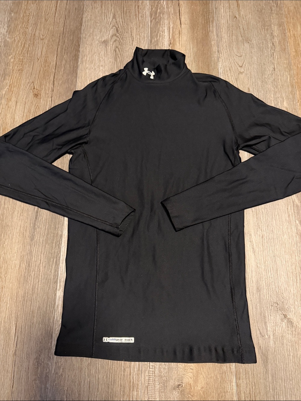 Under Armour ColdGear Mock Compression Black Long-Sleeve Performance Shirt